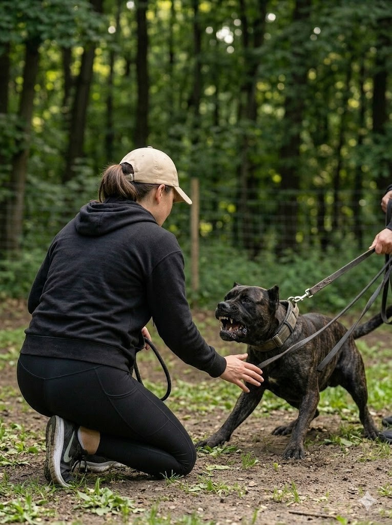 Comportementaliste canin corrigeant l'agressivité d'un chien à Versailles